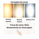 Ver imagem 7 de Lustre Pendente Led 5w Véu Dourado Acrílico Multicor Bivolt