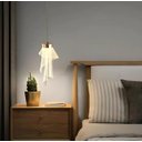 Ver imagem 4 de Lustre Pendente Led 5w Véu Dourado Acrílico Multicor Bivolt