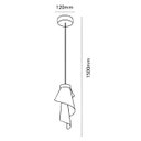 Ver imagem 6 de Lustre Pendente Led 5w Véu Dourado Acrílico Multicor Bivolt