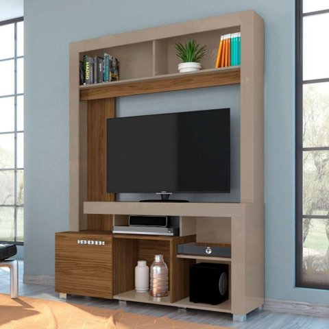 Home para TV Mistral 42 Polegadas 136cm MDP Nichos Fendi Casah