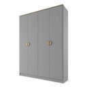 Ver imagem 4 de Guarda-Roupa Solteiro 100% Mdf Bp 4 Portas 2 Gavetas Asti