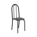 Ver imagem 5 de Conjunto de Mesa Tubular 120x75cm Tampo em Vidro com 4 Cadeiras Iris B Preto/Floral