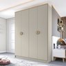 Guarda-Roupa Solteiro 100% Mdf Bp 4 Portas 2 Gavetas Asti - 1