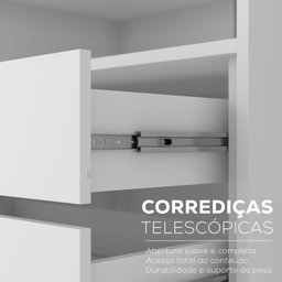 Guarda-Roupa Solteiro 100% Mdf Bp 4 Portas 2 Gavetas Asti - 8