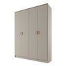 Guarda-Roupa Solteiro 100% Mdf Bp 4 Portas 2 Gavetas Asti - 4