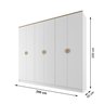 Guarda-Roupa Casal 100% Mdf Bp 6 Portas 4 Gavetas Asti - 5