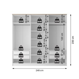 Guarda-Roupa Casal 100% Mdf Bp 6 Portas 4 Gavetas Asti - 4