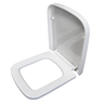 Tampa de Vaso Sanitário Quadra para Bacia Deca Fecha Suave e Click Soft Close com Amortecedor 1.6gpf - 3