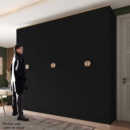 Guarda-Roupa Casal 100% Mdf Bp 6 Portas 4 Gavetas Asti - 2