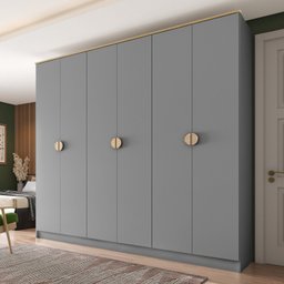 Guarda-Roupa Casal 100% Mdf Bp 6 Portas 4 Gavetas Asti - 1