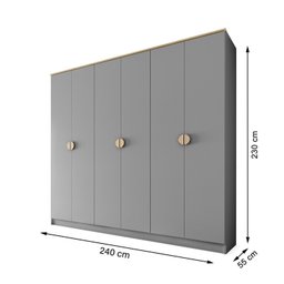 Guarda-Roupa Casal 100% Mdf Bp 6 Portas 4 Gavetas Asti - 5