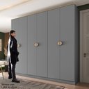 Ver imagem 2 de Guarda-Roupa Casal 100% Mdf Bp 6 Portas 4 Gavetas Asti