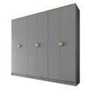 Ver imagem 4 de Guarda-Roupa Casal 100% Mdf Bp 6 Portas 4 Gavetas Asti