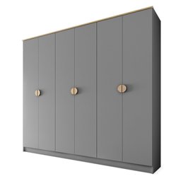 Guarda-Roupa Casal 100% Mdf Bp 6 Portas 4 Gavetas Asti - 4