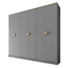 Guarda-Roupa Casal 100% Mdf Bp 6 Portas 4 Gavetas Asti - 4