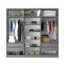 Ver imagem 3 de Guarda-Roupa Casal 100% Mdf Bp 6 Portas 4 Gavetas Asti