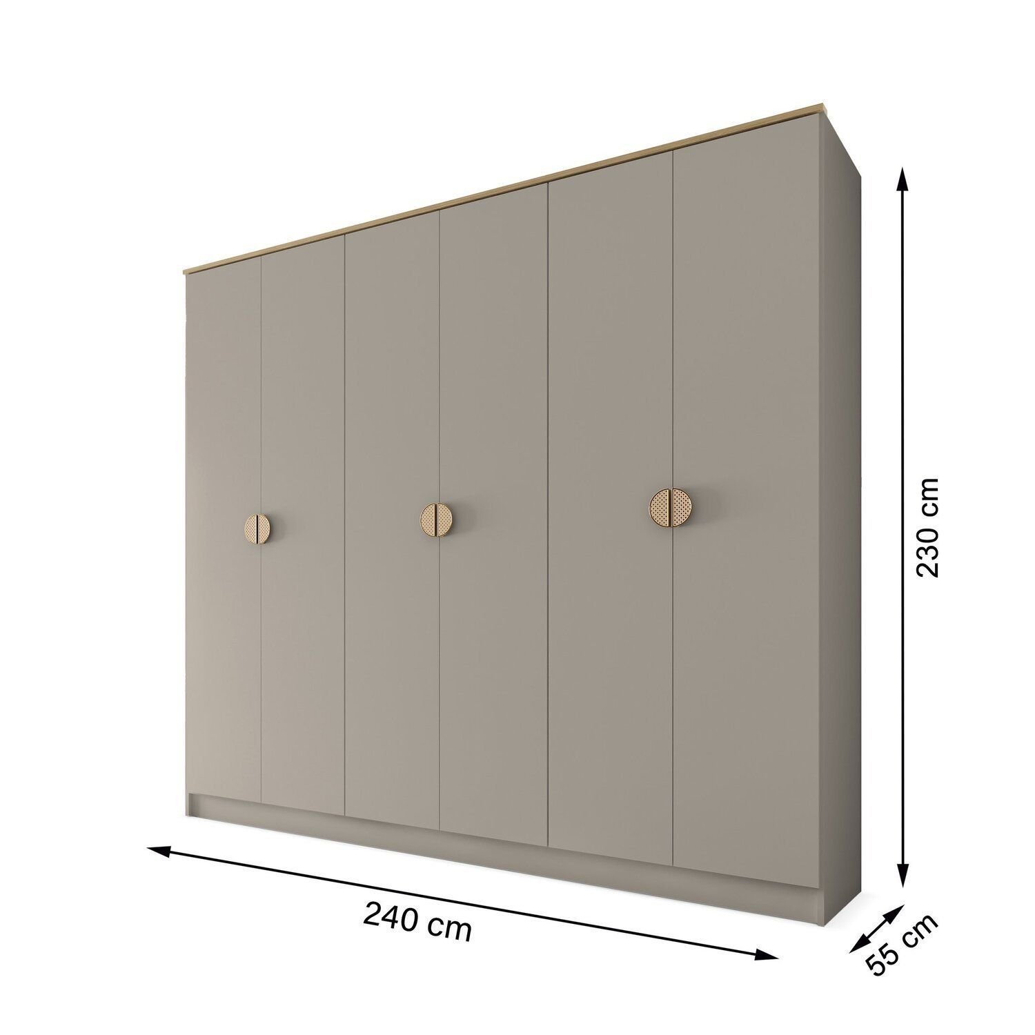 Guarda-Roupa Casal 100% Mdf Bp 6 Portas 4 Gavetas Asti - 5