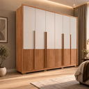 Ver imagem 2 de Guarda-Roupa Casal Hopper 2.7 Caemmun com 6 Portas e 6 Gavetas