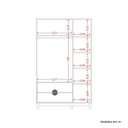 Ver imagem 5 de Guarda-roupa 3 Portas e 2 Gavetas