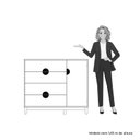 Ver imagem 6 de Cômoda Sapateira 1 Porta e 4 Gavetas