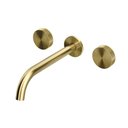 Ver imagem 1 de Torneira Misturador Docol Mix&Match 90012513072 de Parede Ouro Escovado