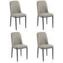 Ver imagem 1 de Conjunto com 4 Cadeiras V1006 90x44x53 cm Bege/Nude