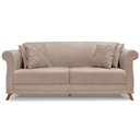 Ver imagem 2 de Sofa 2 Lugares Retro Polo 160cm com Almofada Linho Areia Ezz Areia