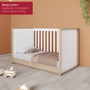 Ver imagem 7 de Conjunto Quarto de Bebê com Berço Mini Cama 3 em 1 + Cômoda com Nicho Decorativo Branco/Jequitibá HP Retrô Confete