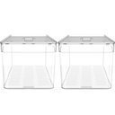 Ver mais imagens de Kit 2 Organizadores de Geladeira 5l Porta Frutas Legumes Vegetais com Respiradouro Clear Fresh ou