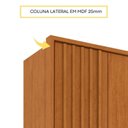 Ver mais imagens de Guarda-Roupa 6 Portas com Espelho Ripado Nova York e Cama Casal Monaco Espresso Móveis Bege/Cinamomo