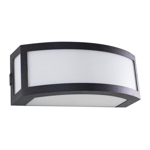 Arandela Policarbonato Maresia Grande Preta Interna \ externa 29cm St1612