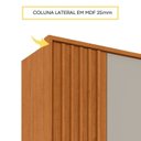 Ver mais imagens de Guarda-Roupa 6 Portas com Espelho Ripado Nova York e Cama Casal Queen Monaco Espresso Móveis Bege/Cinamomo/Off White