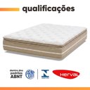 Ver imagem 4 de Colchão King Espuma Pillow Top Lord 193x203x30cm Herval - Suporta até 150 kg por Pessoa