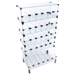 Baleiro Expositor Modulado em Vidro - 0,40 X 1,20 X 0,30 - 1