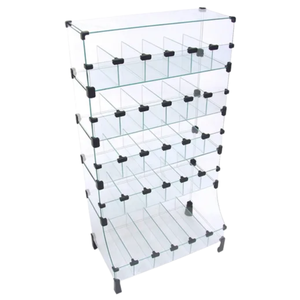 Baleiro Expositor Modulado em Vidro - 0,40 X 1,20 X 0,30