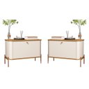 Ver imagem 1 de Conjunto de Mesa de Cabeceira Fidji Off White Nature