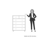Ver imagem 6 de Cômoda 6 Gavetas Vittoria Marrom Cinamomo/Sálvia