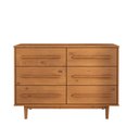 Ver imagem 3 de Cômoda 6 Gavetas Casal Grande Madeira Freijó Tecca Idimex