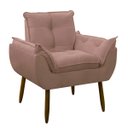 Ver imagem 3 de Kit 2 Poltrona Decorativa Sala de Estar Escritório Quarto Rosa Prime