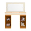 Ver imagem 6 de Penteadeira Camarim com Espelho com LED 2 Gavetas Studio Bege Cinamomo Off White