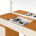 Ver imagem 7 de Penteadeira Camarim com Espelho com LED 2 Gavetas Studio Bege Cinamomo Off White