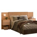 Ver imagem 3 de Cabeceira Extensiva para Cama Casal Marrom