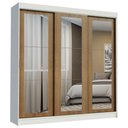 Ver imagem 2 de Guarda-roupa Casal Madesa Kansas 3 Portas de Correr de Espelho 3 Gavetas