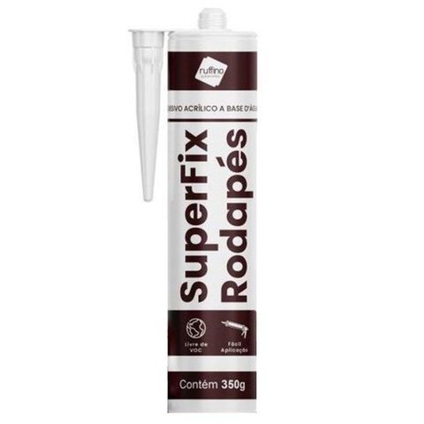 Cola Acril Base Agua 350g Superfix 30cm x 30cm x 4,5cm Branco Ruffino