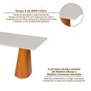 Ver imagem 7 de Conjunto Mesa Fortaleza com 6 Cadeiras Madeira Maciça, Rattan 100% Natural e Estofada Verona Off Whi