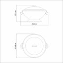 Ver imagem 2 de Sopeira Tramontina Service em Aço Inox com Tampa 24 cm 2,75 L