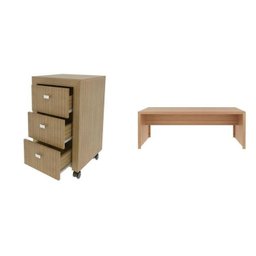 Kit 2 Peças com Mesa para Escritório ME4185 e Gaveteiro ME4108 - 2