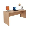 Ver mais imagens de Conjunto 2 Peças com Escrivaninha Mesa Escritório ME4185 e Gaveteiro ME4108 3 Gavetas 180cm Amendoa Marrom