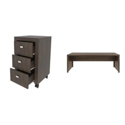 Kit 2 Peças com Mesa para Escritório ME4185 e Gaveteiro ME4108 - 2