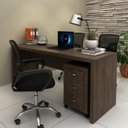 Ver imagem 1 de Kit 2 Peças com Escrivaninha Mesa Escritório ME4185 e Gaveteiro ME4108